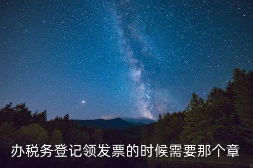 稅務局登記用什么章，去稅務局辦理了稅務登記 后發那種公章么