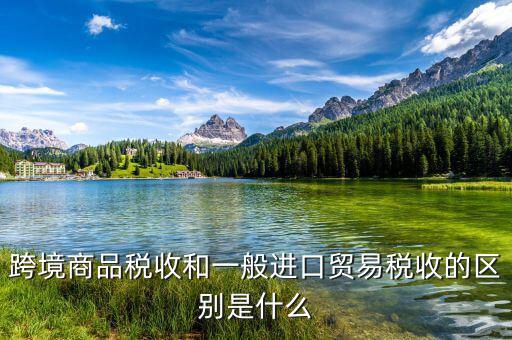 跨境商品稅收和一般進口貿易稅收的區別是什么