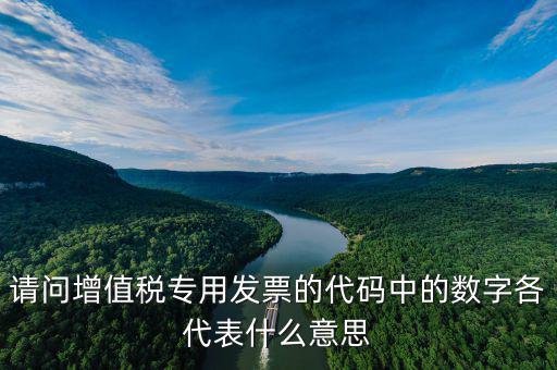 專票發票代碼是什么意思，增值稅專用發票的號都是什么意思