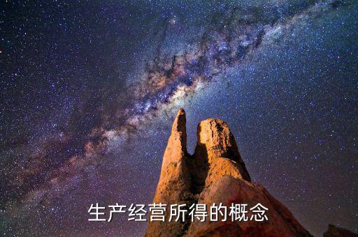 個人生產經營所得c表是什么意思，生產經營所得的概念
