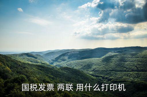 國稅發票 兩聯 用什么打印機