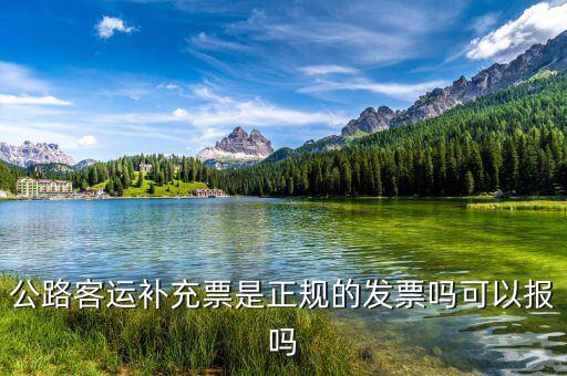 公路客運補充票是正規的發票嗎可以報嗎