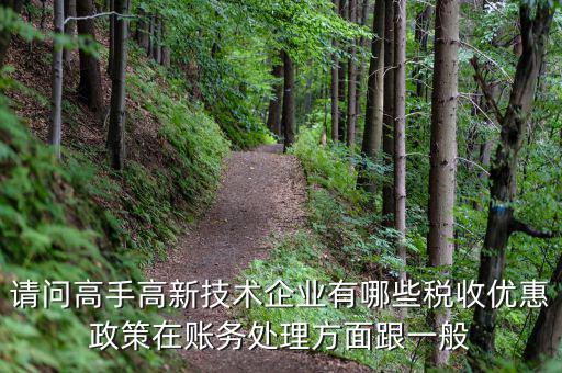 請問高手高新技術企業有哪些稅收優惠政策在賬務處理方面跟一般