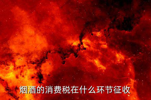 煙酒的消費稅在什么環節征收