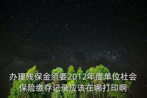 殘保金申報在什么地方查，殘保金的一般繳款書我應該去那里拿呢