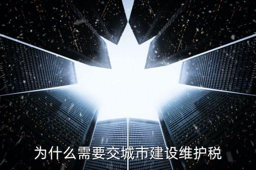 為什么要交城建稅，我是小規模為什么在窗口要多交城市維護建設稅