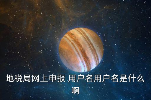 地稅登陸用戶名是什么，地稅局網上申報 用戶名用戶名是什么啊