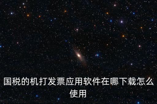國稅的機打發票應用軟件在哪下載怎么使用