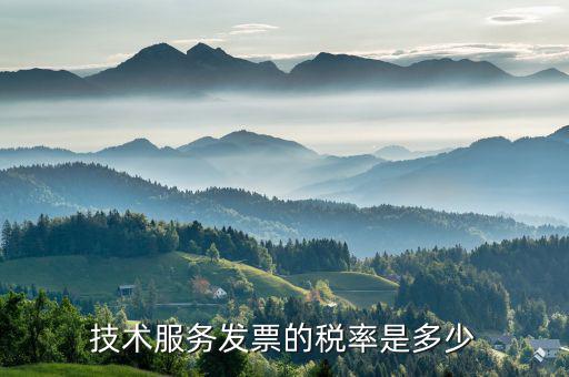 技術服務發票的稅率是多少