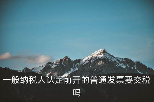 認定前發票是什么，認證發票提示提交發票為認定前發票我們早就是一般納稅人了  搜