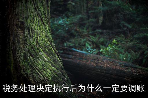 稅務處理決定執行后為什么一定要調賬