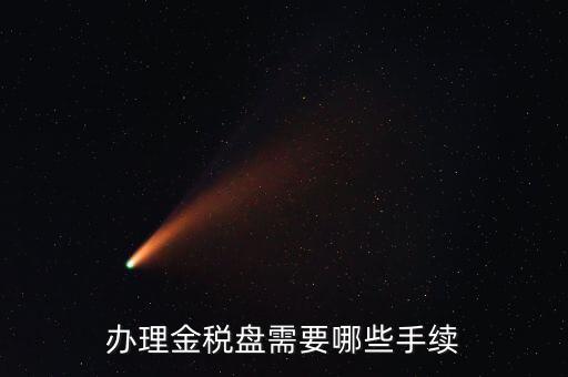 辦理金稅盤需要哪些手續