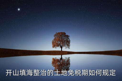開山填海整治的土地免稅期如何規定