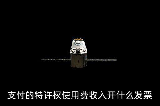 支付的特許權使用費收入開什么發票