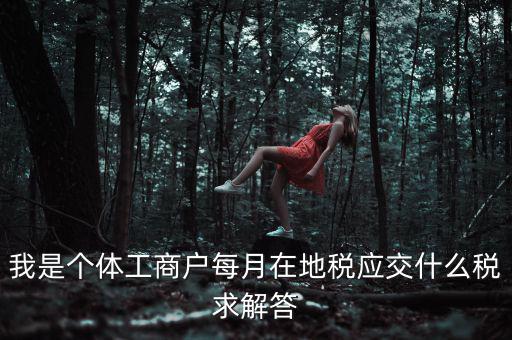 個(gè)體戶地稅局交什么稅，個(gè)體經(jīng)營戶地稅是按什么標(biāo)準(zhǔn)收費(fèi)的