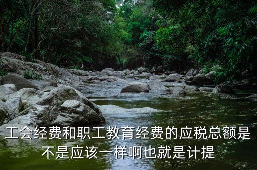 工會經費和職工教育經費的應稅總額是不是應該一樣啊也就是計提