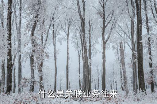 什么是關聯業務往來