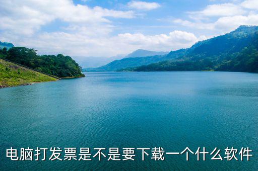 電腦打發票是不是要下載一個什么軟件