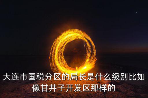 大連市國稅分區的局長是什么級別比如像甘井子開發區那樣的