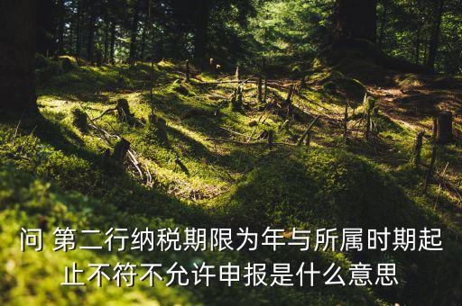 申報屬期不存在年度申報記錄什么意思，地稅當前屬期不存在待申報稅種什么意思