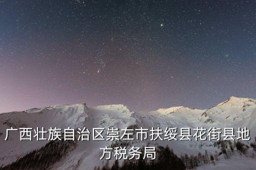 廣西壯族自治區崇左市扶綏縣花街縣地方稅務局