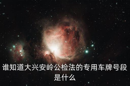 國家 公檢法 系統專用車輛是什么，誰知道大興安嶺公檢法的專用車牌號段是什么