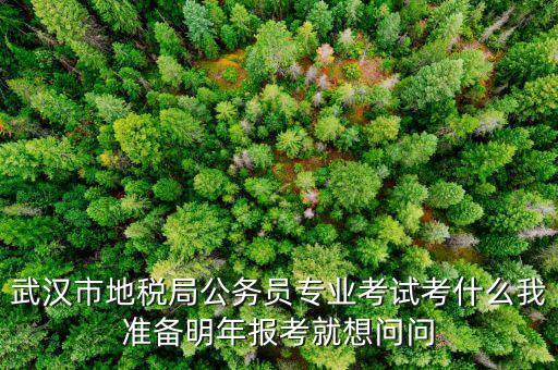 武漢市地稅局公務員專業考試考什么我準備明年報考就想問問