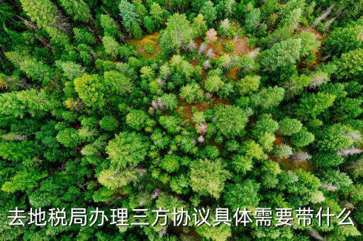 地稅辦理三方協議需要什么資料，去地稅局辦理三方協議具體需要帶什么