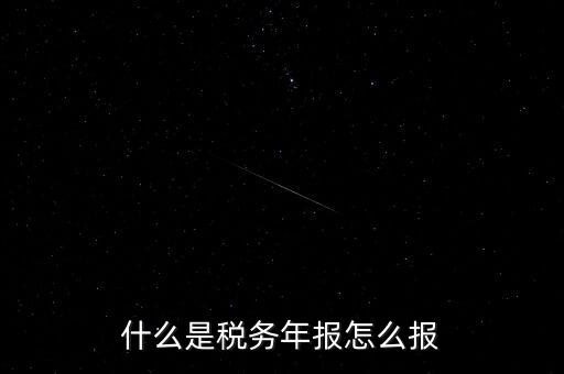 什么是稅務年報怎么報
