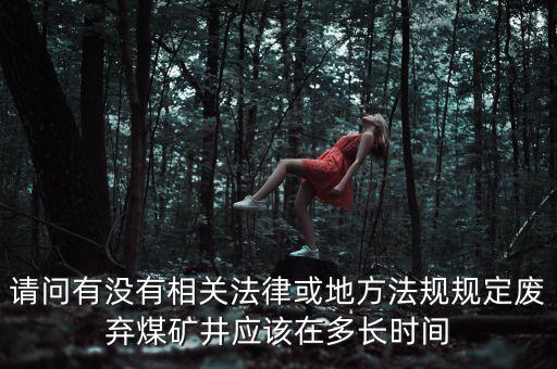 請問有沒有相關法律或地方法規規定廢棄煤礦井應該在多長時間