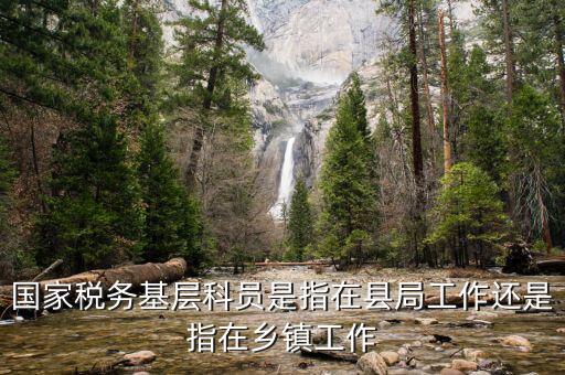 國家稅務基層科員是指在縣局工作還是指在鄉鎮工作