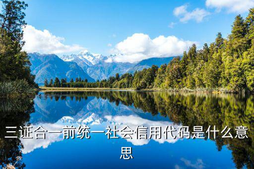 社會統一信用代碼是什么，深圳碼統一社會信用代碼是什么