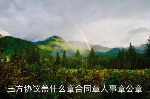三方協議蓋什么章合同章人事章公章