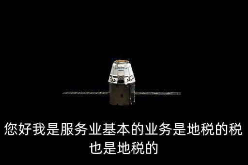 您好我是服務業基本的業務是地稅的稅也是地稅的