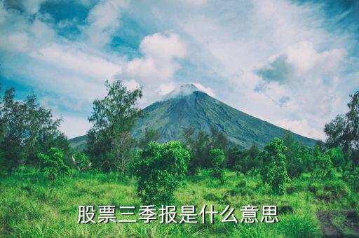 三期報表是什么意思，股票三季報是什么意思