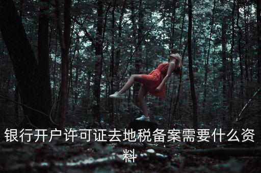 銀行開(kāi)戶許可證去地稅備案需要什么資料