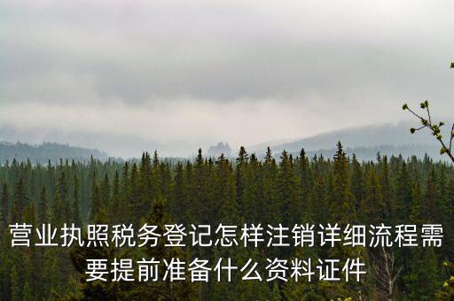 稅務登記注銷要帶什么資料，稅務局注銷個體戶需要帶的東西