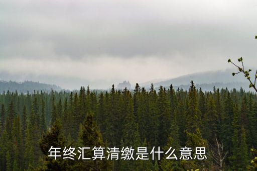 什么是企業匯算清繳，為什么年底要進行企業所得匯算清繳