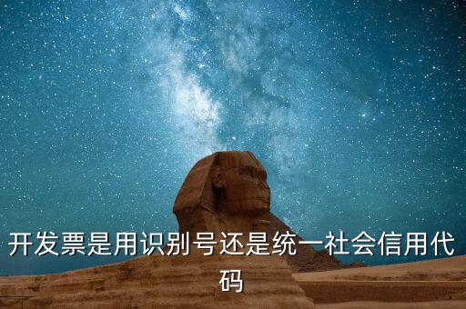 開發票是用識別號還是統一社會信用代碼