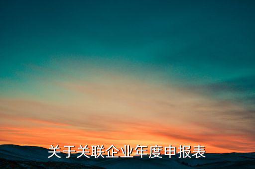 什么是關聯申報表，小規模納稅人2013年年報年度關聯企業申報表怎么填