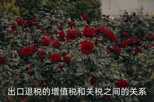 出口關稅和什么有關系，出口退稅與進口增值稅有什么關系