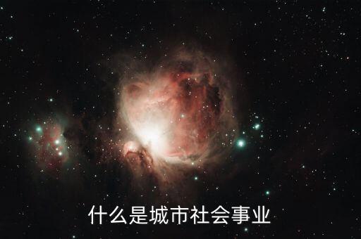什么是城市社會事業
