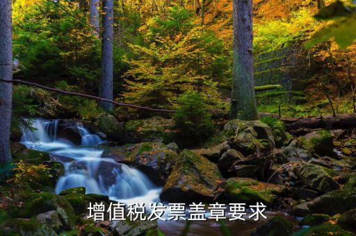 增值稅發票蓋章要求