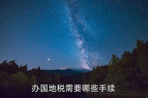 辦國地稅需要哪些手續
