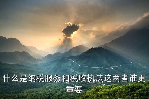 什么是納稅服務和稅收執法這兩者誰更重要