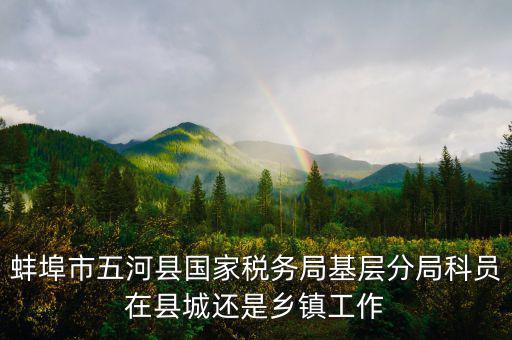 蚌埠市五河縣國家稅務局基層分局科員在縣城還是鄉鎮工作