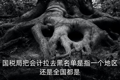 國稅局把會計拉去黑名單是指一個地區還是全國都是