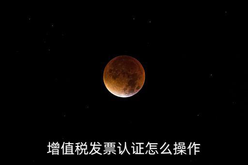 增值稅發票認證怎么操作