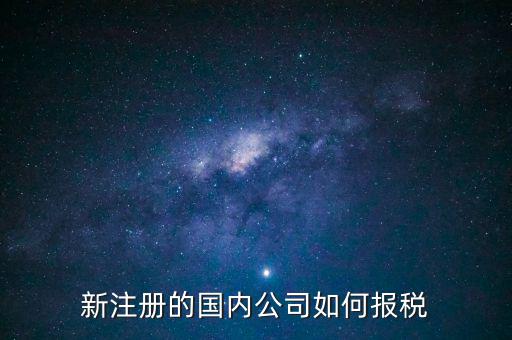 新注冊的國內公司如何報稅