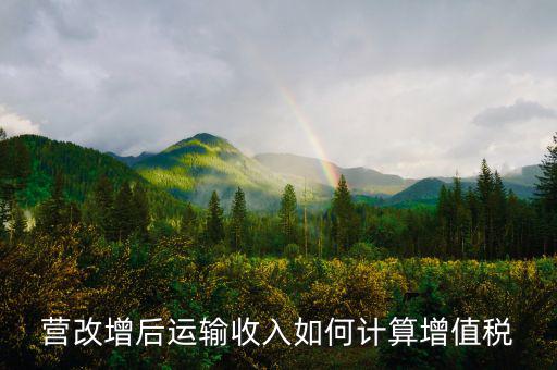 運輸業增值稅如何計算，道路運輸業的一般納稅人增值稅如何計算